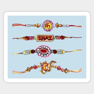 Indian Neckless Watercolor Magnet